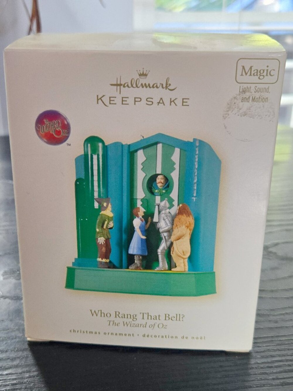 Hallmark Keepsake Magic Wizard of Oz Who Rang that bell animated ornament